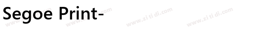 Segoe Print字体转换